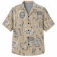 Labor Day Hawaiian Shirt - Holiday Banner & Flag Scroll Print for Men