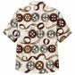 Labor Day Hawaiian Shirt - Iron Gear & Ribbon Twist Print for Men
