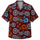 Labor Day Hawaiian Shirt - Iron Gear & Sunflower Bloom Print for Men