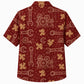 Labor Day Hawaiian Shirt- Keys and Wrench Ornament Print for Summer