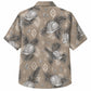 Labor Day Hawaiian Shirt - Khaki Hard Hat & Palm Frond Print for Men