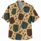 Labor Day Hawaiian Shirt- Leather Patch Panel Workwear Print