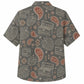 Labor Day Hawaiian Shirt- Olive Paisley Toolbox Print for the Weekend