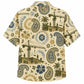 Labor Day Hawaiian Shirt- Paisley Crane and Refinery Print for the Holiday
