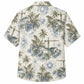 Labor Day Hawaiian Shirt- Palm and Utility Pole Print for Him