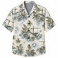 Labor Day Hawaiian Shirt- Palm and Utility Pole Print for Him