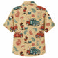 Labor Day Hawaiian Shirt- Pickup Truck and Grill Print for the Holiday