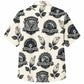 Labor Day Hawaiian Shirt - Plumber Badge & Leaf Emblem Print for Men