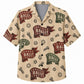 Labor Day Hawaiian Shirt- Rally Badge and Tools Print for Summer
