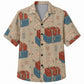 Labor Day Hawaiian Shirt- Red Toolbox and Chest Workwear Print