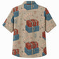 Labor Day Hawaiian Shirt- Red Toolbox and Chest Workwear Print