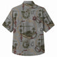 Labor Day Hawaiian Shirt- Rope Pulley and Crane Print for Men