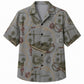 Labor Day Hawaiian Shirt- Rope Pulley and Crane Print for Men
