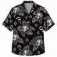 Labor Day Hawaiian Shirt - Silver Hard Hat & Palm Frond Print for Men