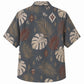 Labor Day Hawaiian Shirt- Slate Monstera and Palm Print for the Weekend