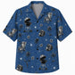 Labor Day Hawaiian Shirt - Starry Night Grill & Palm Print for Men