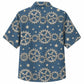Labor Day Hawaiian Shirt - Steel Gear & Starlit Sky Print for Men