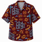 Labor Day Hawaiian Shirt - Steel Tower & Palm Ribbon Print for Men