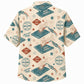 Labor Day Hawaiian Shirt- Teal Ledger and Workshop Badge for Summer