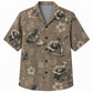 Labor Day Hawaiian Shirt - Tonal Welder & Hibiscus Print for Men