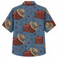 Labor Day Hawaiian Shirt- Toolbox and Hard Hat Workwear Print