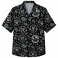 Labor Day Hawaiian Shirt - Union Badge & Paisley Stamp Print for Men