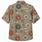 Labor Day Hawaiian Shirt- Union Badges and Hammer Emblem for Summer