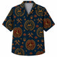 Labor Day Hawaiian Shirt- Union Medallion and Hammer Print for Summer