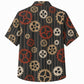 Labor Day Hawaiian Shirt- Vintage Gear and Cog Print for the Weekend