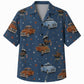Labor Day Hawaiian Shirt - Vintage Pickup & Star Field Print for Men