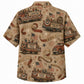 Labor Day Hawaiian Shirt- Vintage Trucks and Americana Trail