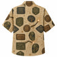 Labor Day Hawaiian Shirt- Welder Badge Patch Print for Warm Days