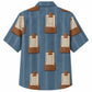 Labor Day Hawaiian Shirt with Blueprint Clipboard Stripe Print for Everyone