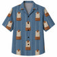 Labor Day Hawaiian Shirt with Blueprint Clipboard Stripe Print for Everyone