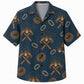 Labor Day Hawaiian Shirt with Crossed Hammer Horseshoe Print for Everyone
