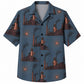 Labor Day Hawaiian Shirt with Factory Chimney Smoke Print for Men and Women