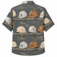 Labor Day Hawaiian Shirt with Hard Hat Helmet Row Print for Men and Women