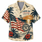 Labor Day Hawaiian Shirt with Labor Day Flag Sunset Print for Men and Women