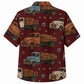 Labor Day Hawaiian Shirt with Lumber Haul Truck Print for Men and Women