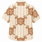 Labor Day Hawaiian Shirt with Union Hammer Crest Print for Men and Women