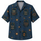 Labor Day Hawaiian Shirt with Welder Spark Badge Print for Men and Women