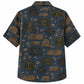 Labor Day Hawaiian Shirt- Wood Grain Aloha Tag Print for Men
