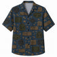 Labor Day Hawaiian Shirt- Wood Grain Aloha Tag Print for Men