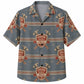 Labor Day Hawaiian Shirt- Workshop Tools and Union Emblem for Summer