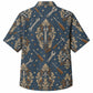 Labor Day Hawaiian Shirt - Wrench Damask & Star Scroll Print for Men