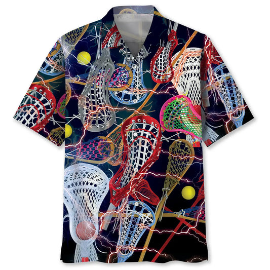 Hawaiian Shirt / Adults / S Lacrosse Color Hawaiian Shirt