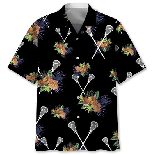Hawaiian Shirt / Adults / S Lacrosse Hawaiian Nature Hawaiian Shirt