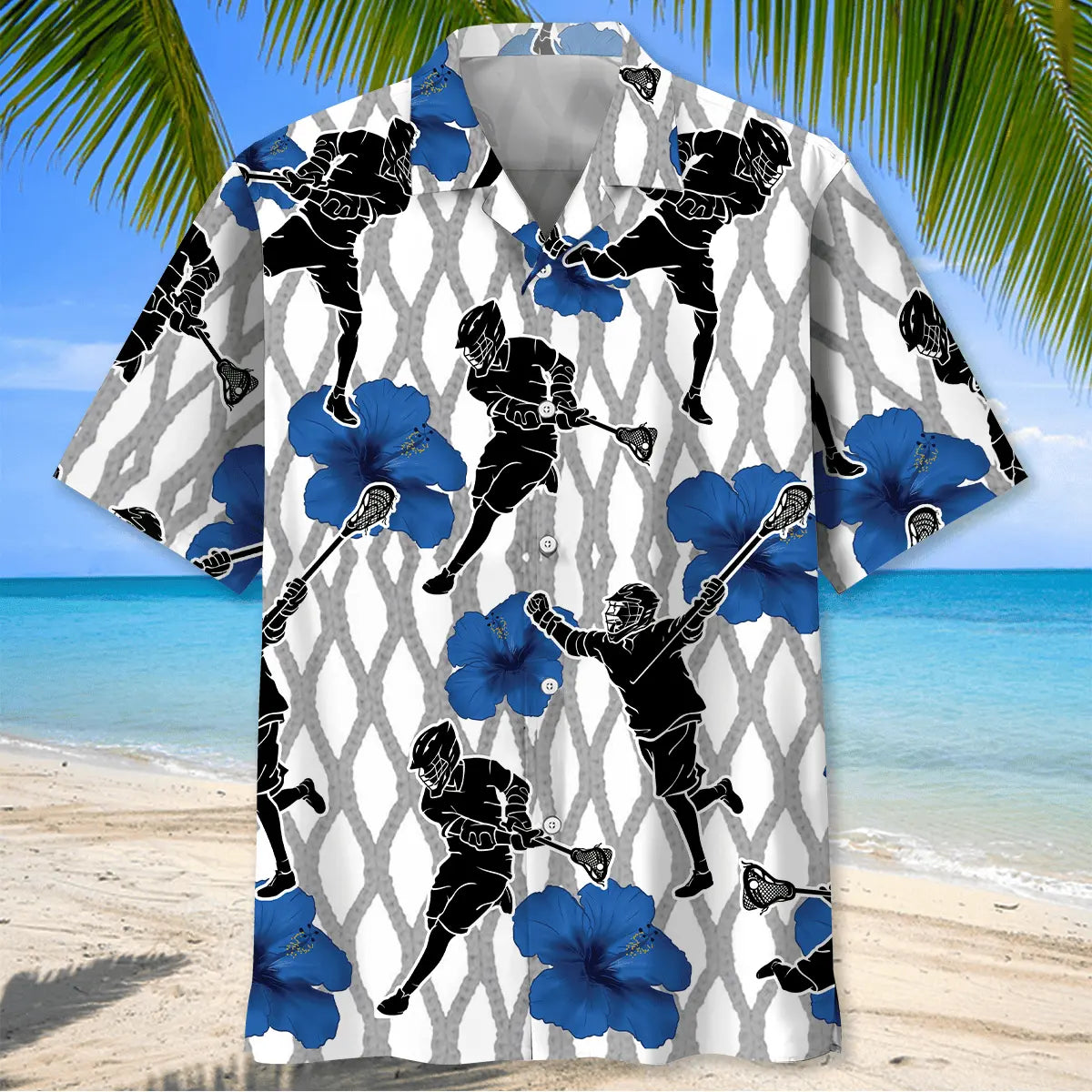 Lacrosse Mesh Hawaiian Shirt