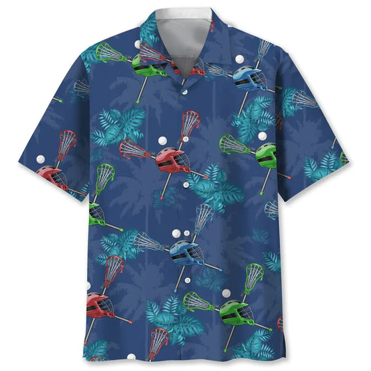 Hawaiian Shirt / Adults / S Lacrosse Tropical Hawaiian Shirt