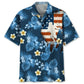 Hawaiian Shirt / Adults / S Lacrosse Usa Blue Tropical Hawaiian Shirt